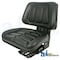 A & I Products Seat w/ Trapezoid Backrest, Black Vinyl, 265 lb / 120 kg Weight Limit 0" x0" x0" A-T333BL - alternate 1